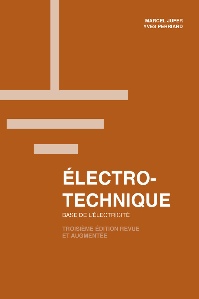 Electrotechnique  By Marcel Jufer and Yves Perriard - PPUR